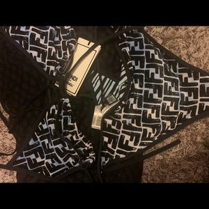 Fendi logo swimwear